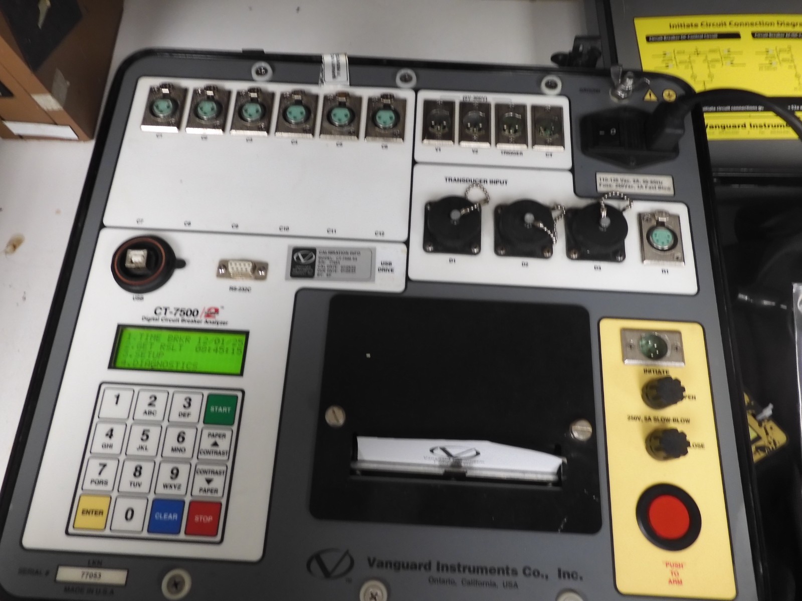 Vanguard Instruments CT-7500 Series 2 - Digital Circuit Breaker Analyzer - QF60 - Image 3