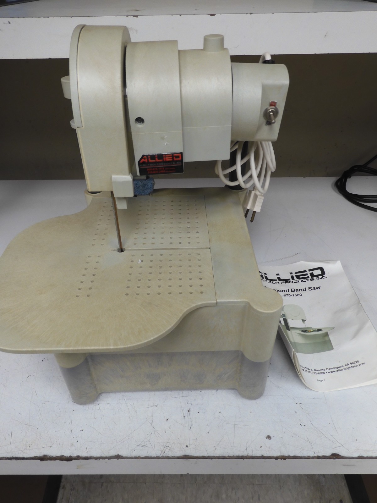 Allied - 70-1500 - Non-Metallic Precision Diamond Band Saw w/ manual - QD30