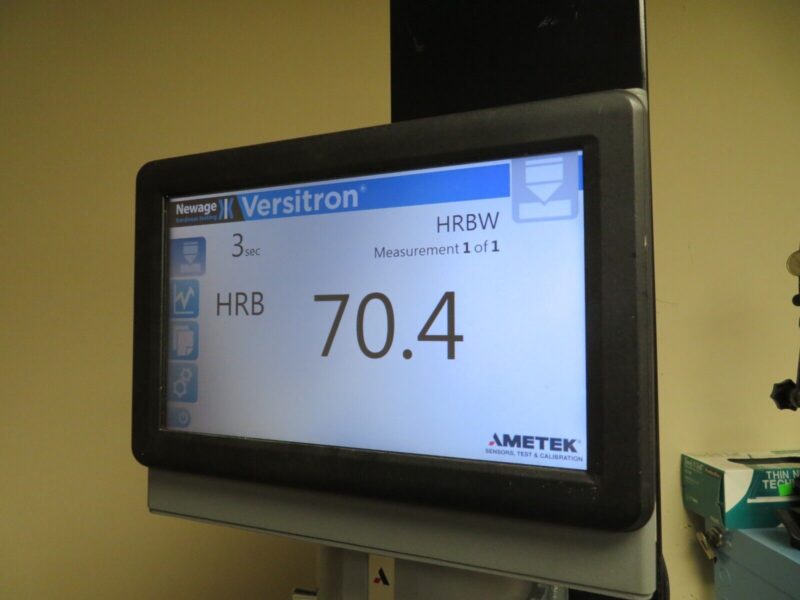 Ametek Newage Versitron Regular Rockwell hardness Tester w/ Automatic Test Cal'd - Image 3