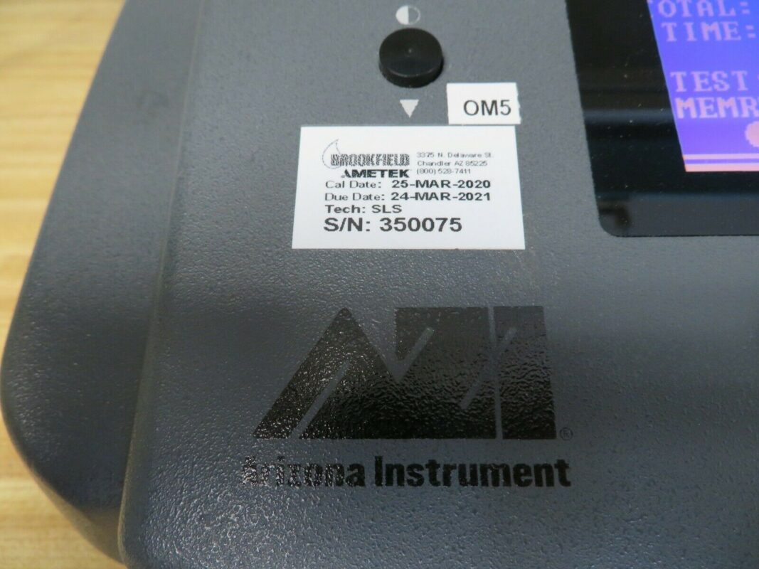 Arizona Instrument Computrac Vapor Pro Moisture Analyzer Rev 1.13.2