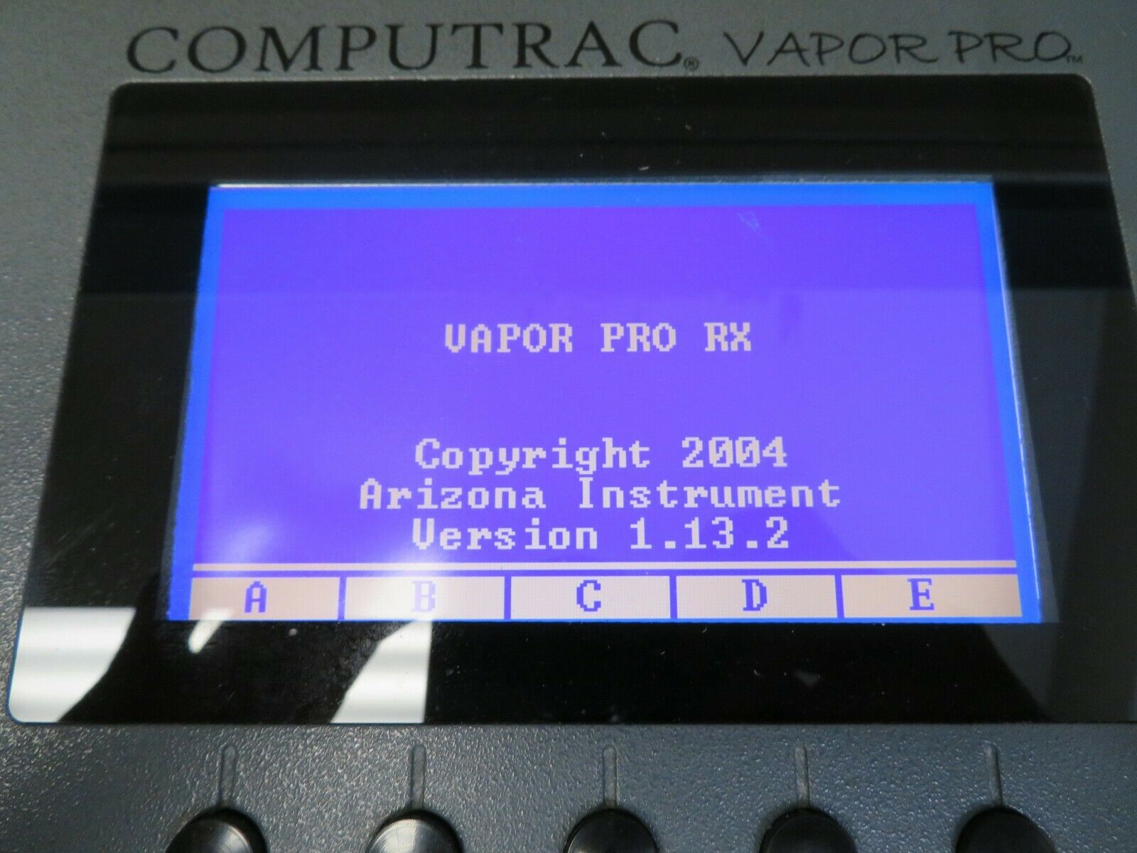 Arizona Instrument Computrac Vapor Pro Moisture Analyzer Rev 1.13.2