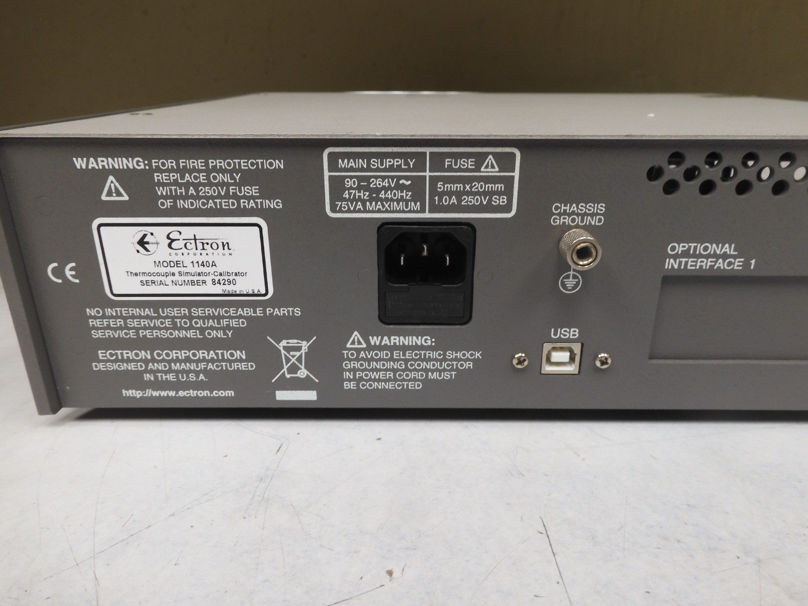Ectron Corportation - Model 1140A - Thermocouple Simulator/Calibrator - QF56 - Image 4