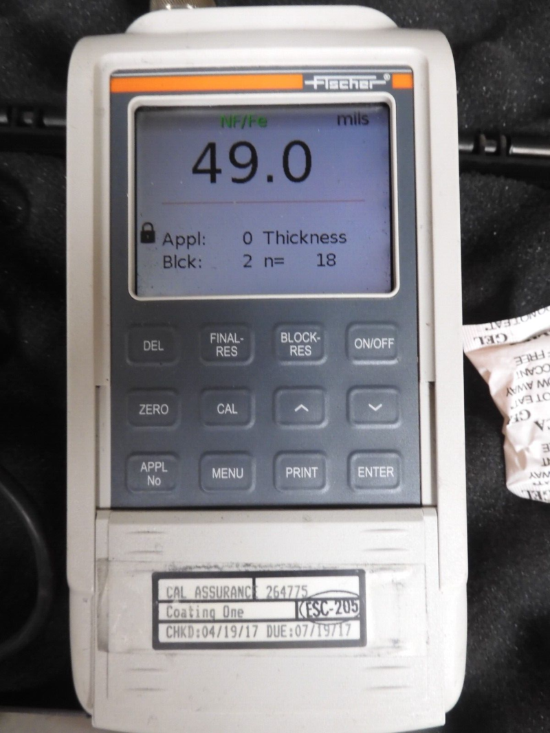 Fischer - model FMP40-C - DualScope Coating Thickness Gauge w/ Probe - PY77 - Image 3