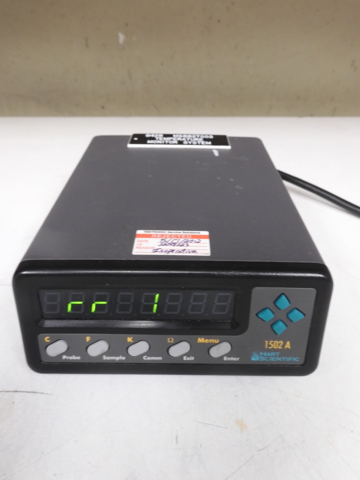 Fluke Hart Scientific - model 1502A - Thermometer Readout - Parts/Repair - QJ33