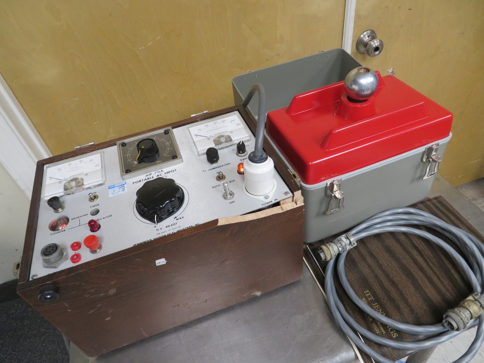 Jennings JHP-70A Portable AC HiPot High Voltage Tester Elma HV Transformer QK21