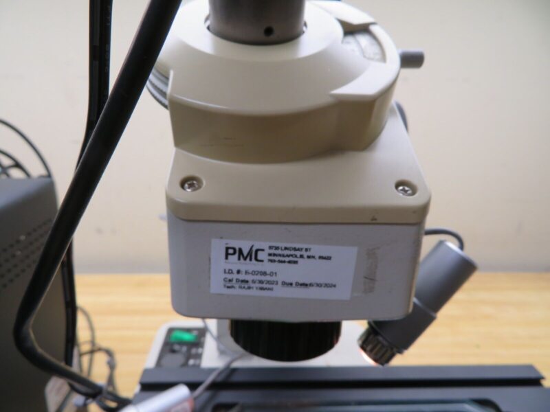 MITUTOYO 4x2" Toolmaker Microscope Monocular, 2X w/ Micrometer Heads PX15 - Image 6