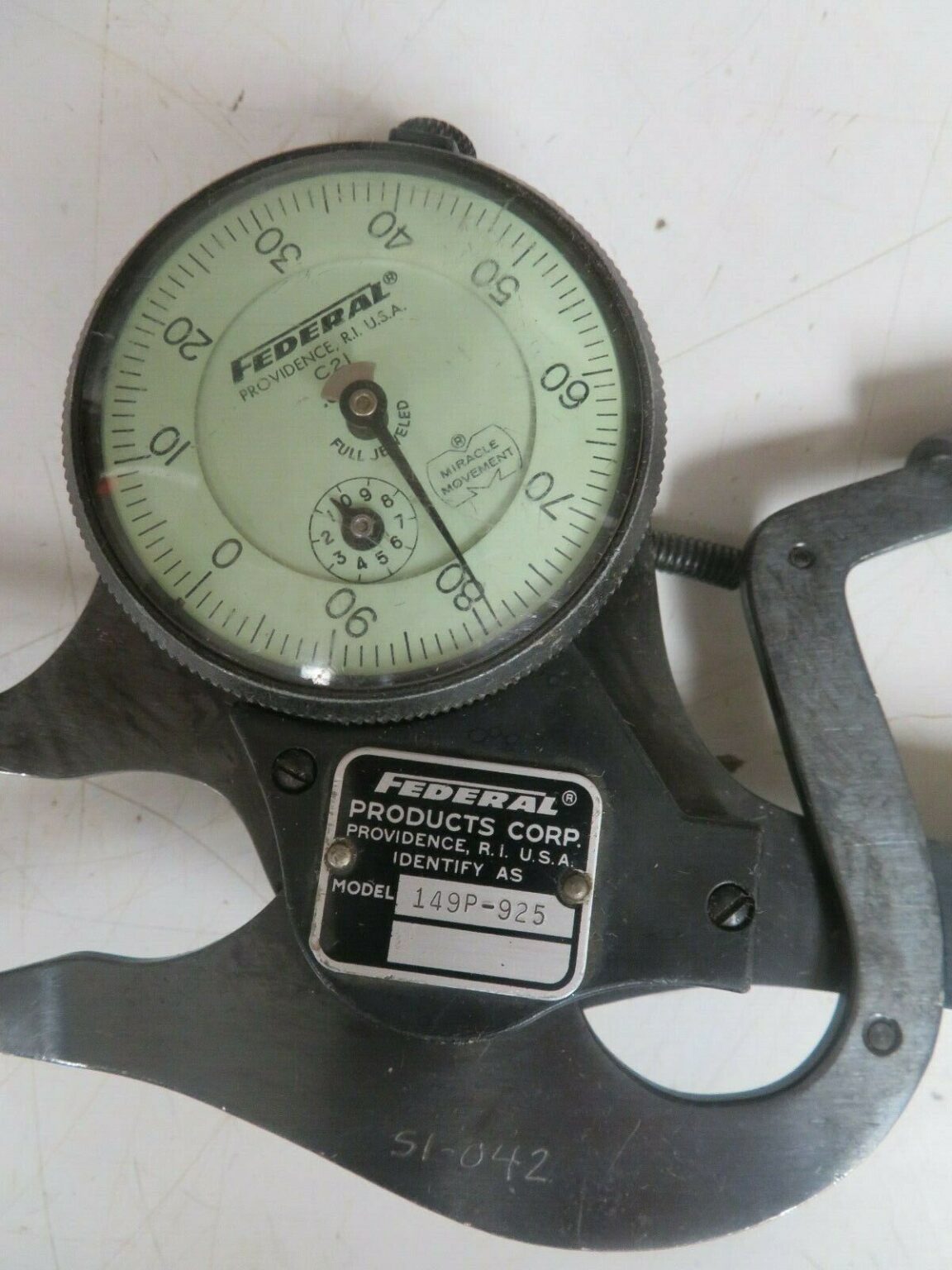 Mahr Federal 149P925 Steel Inside Dial Caliper Gage 13"/.001 Grads