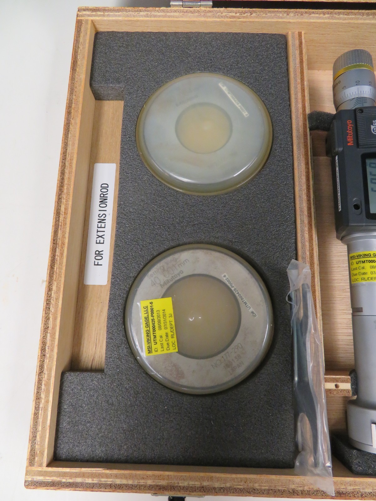 Mitutoyo 468-983 3-Point Internal Micrometer Set 25-50mm Complete Unit IP65 QK33 - Image 3