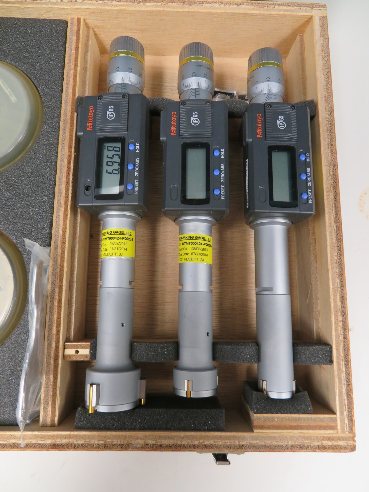 Mitutoyo 468-983 3-Point Internal Micrometer Set 25-50mm Complete Unit IP65 QK33 - Image 4