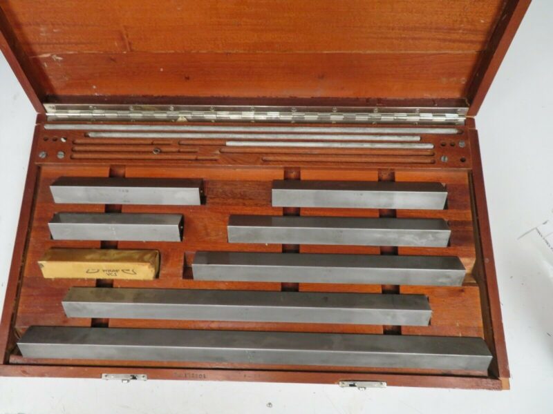 Pratt & Whitney Large/Long Gage Block Set 5"20" NM63 Bullseye
