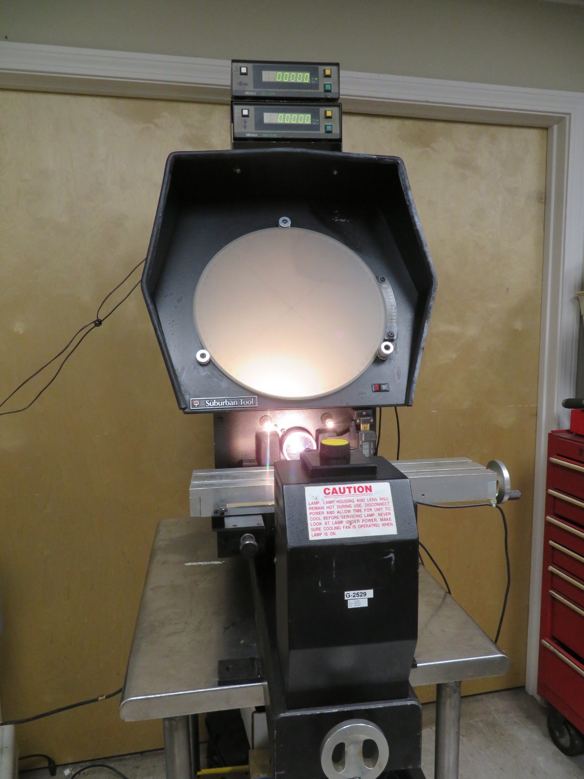 Suburban Tool MV-14 LCD 14" Optical Comparator 10x Mitutoyo Display QK20