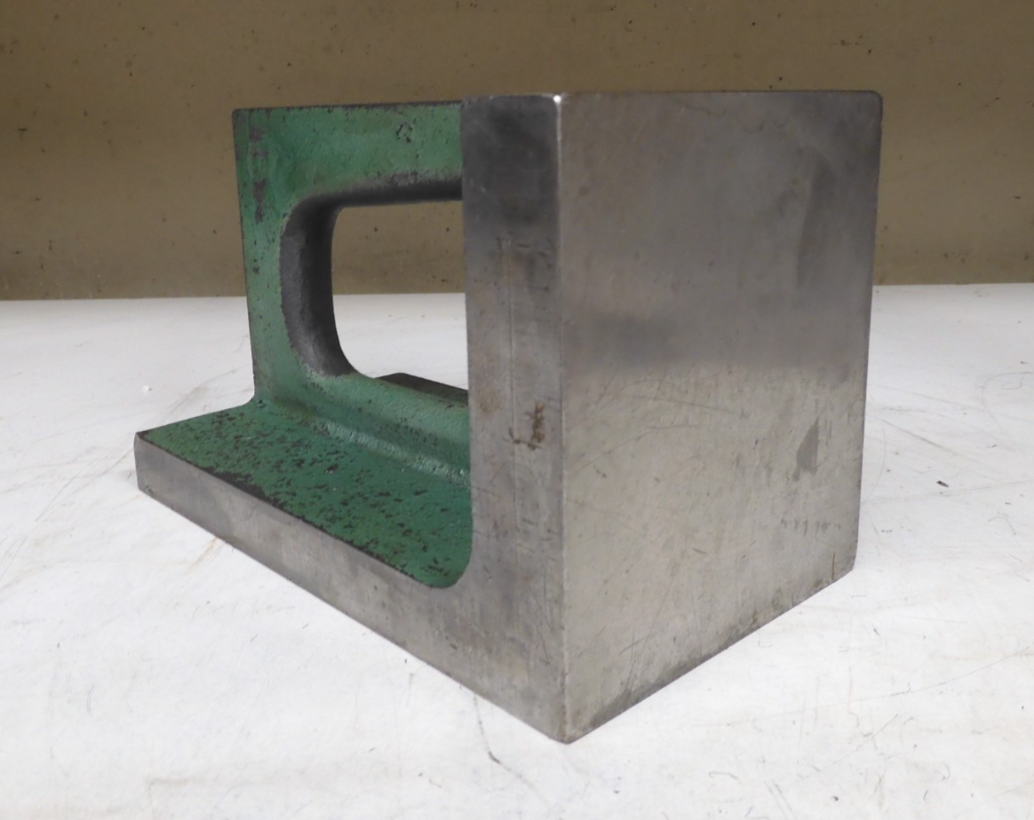 Taft Pierce Metrology 8" x 4.5" x 5" - Universal Right Angle Iron Ground - QJ11