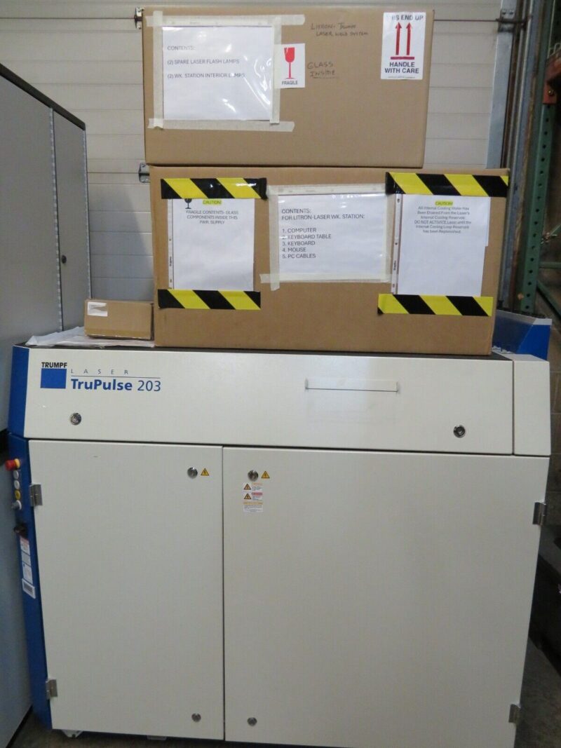 Trumpf Laser Welding 4 axis Trupulse 203 w/ Litron Series 30 Weld Control Fiber - Image 4