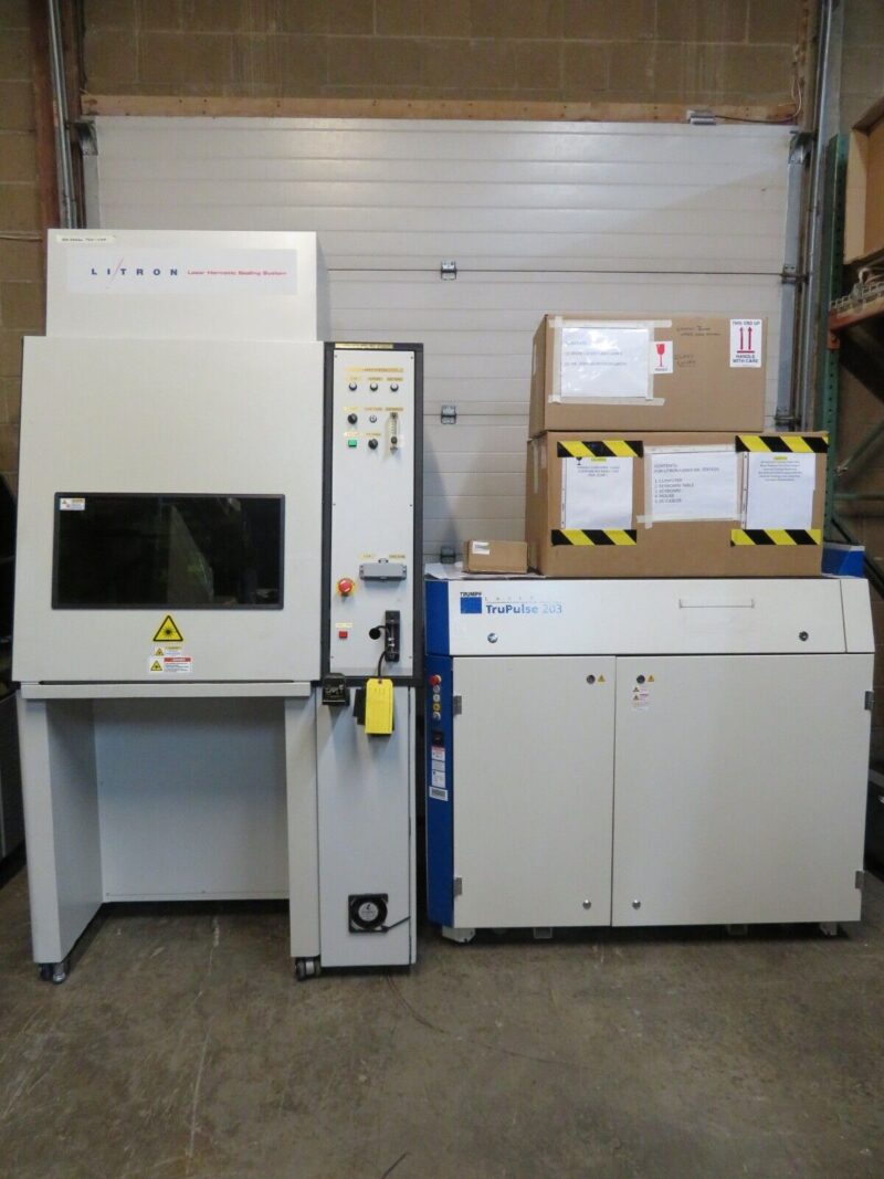 Trumpf Laser Welding 4 axis Trupulse 203 w/ Litron Series 30 Weld Control Fiber