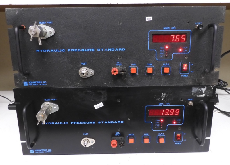 Volumetrics - model HPS - Hydraulic Pressure Standards (Lot of 2) - QB66