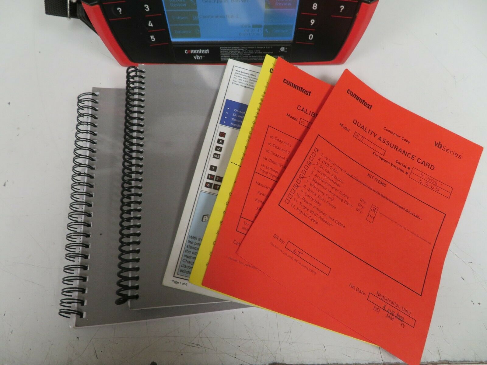 Bently Nevada Commtest VB7 Dual Channel Vibration Analysis System OG4 Bullseye Calibration