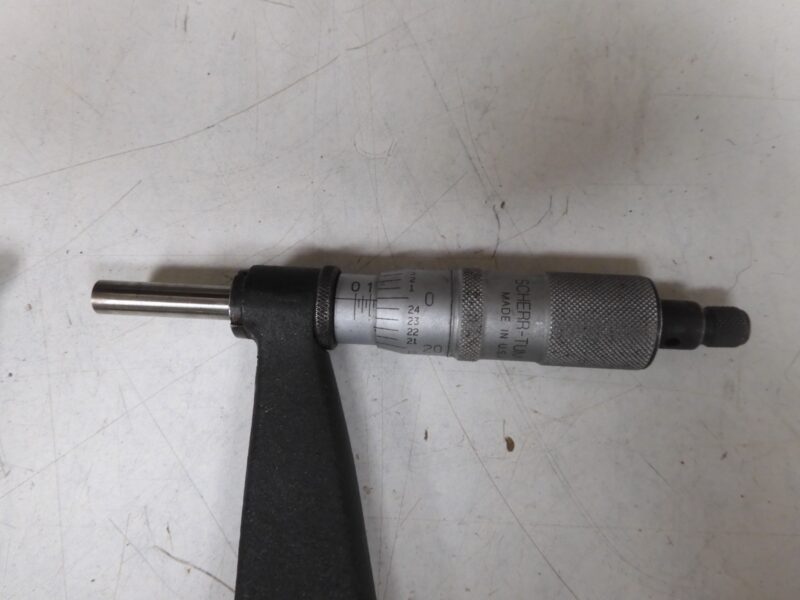 Brown & Sharpe - Deep Throat Micrometer - 0-1"/.001" - 3" Depth - QB10 - Image 4