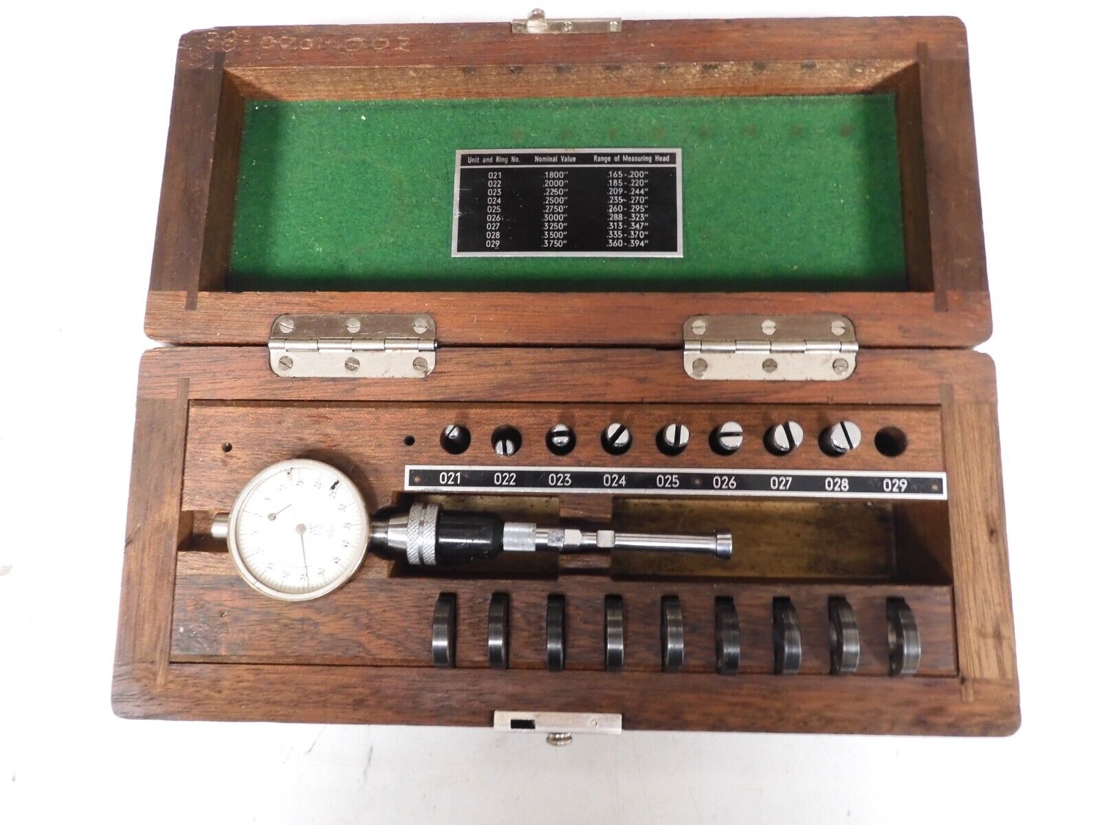 Diatest Set Split Anvil Bore Gage Range .165.394"/.0001" Complete