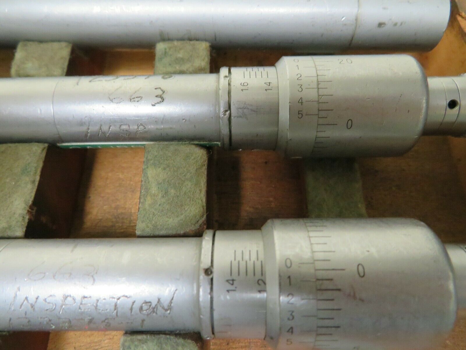 Etalon Intrimik/Bore Micrometer Set 1.2 1.6" w/ ring in case NM45