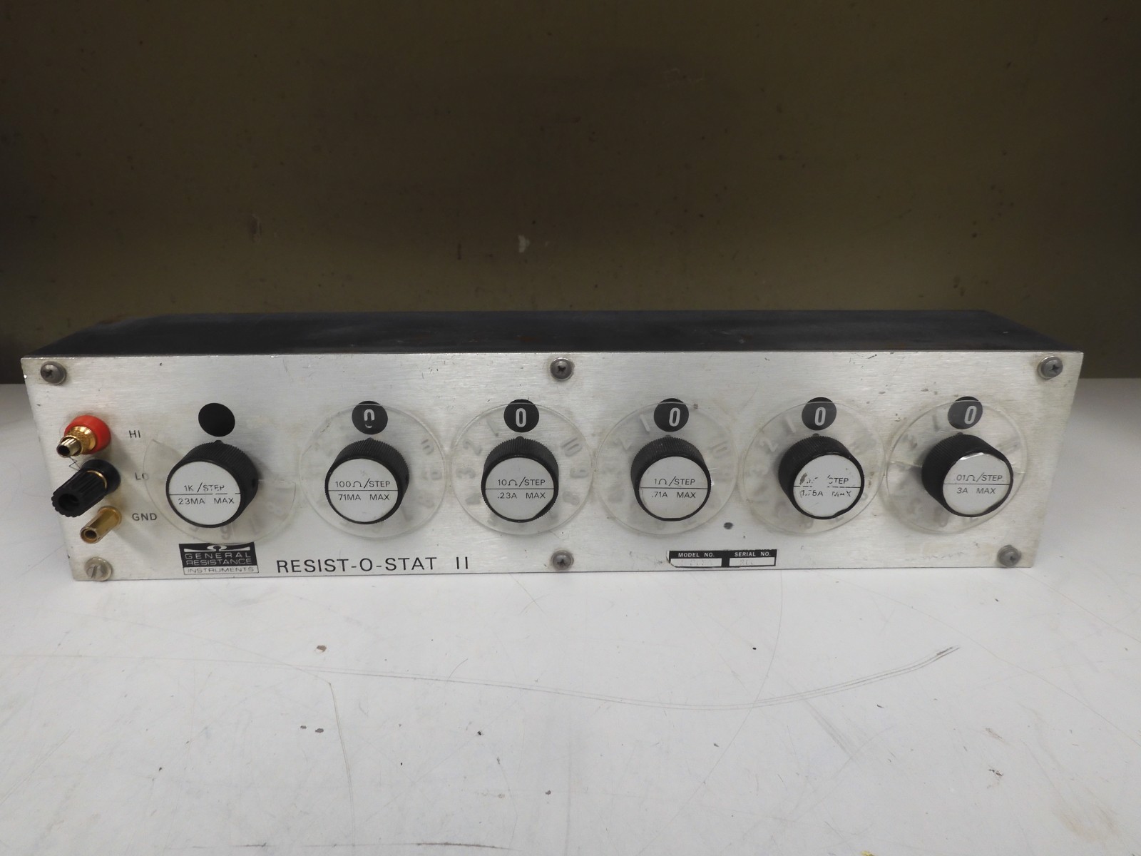 General Resistance RDS63A Instruments Resistance 6-Decade Resist-O-Stat-II QF66