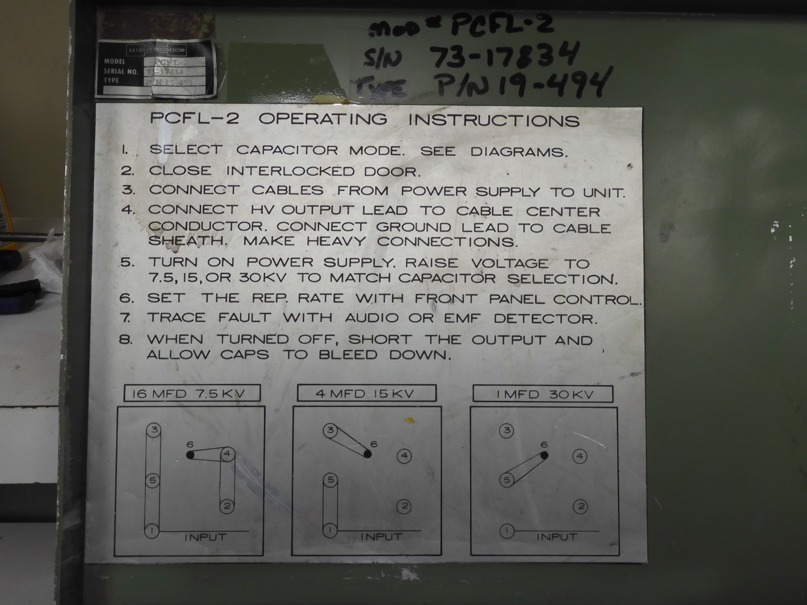 Hipotronics - model PCFL-2 - Primary Cable Fault Locator - QF73 - Image 5