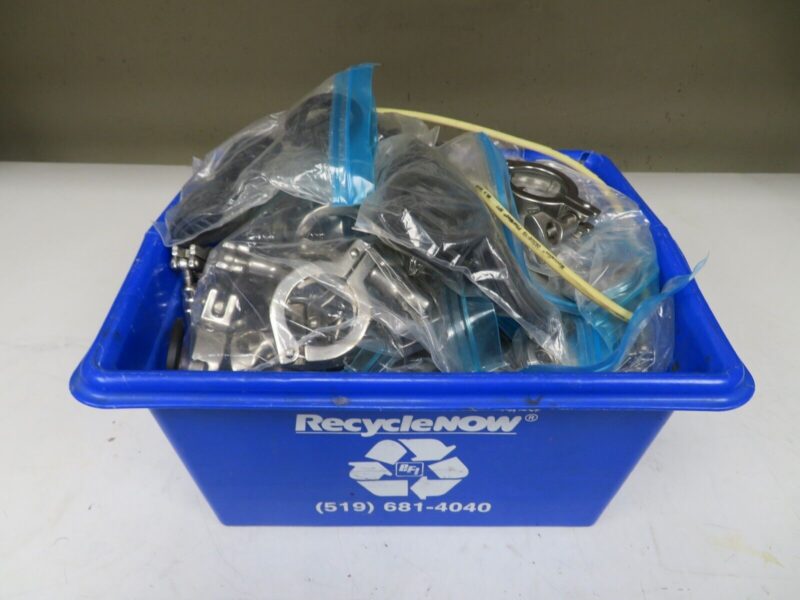 Large Lot of Stainless Steel Sanitary Hose Tube Clamps various sizes - Image 3