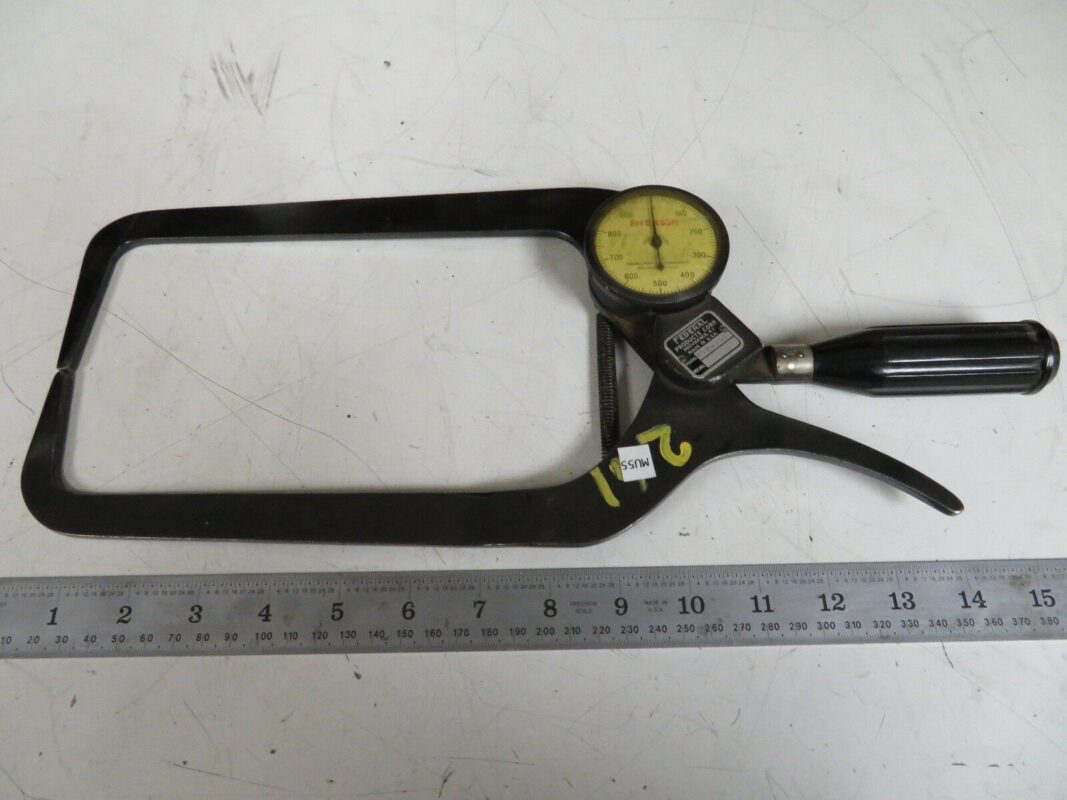 Mahr Federal 49P200 Steel Outside Dial Caliper Gage .001 Grads MU55