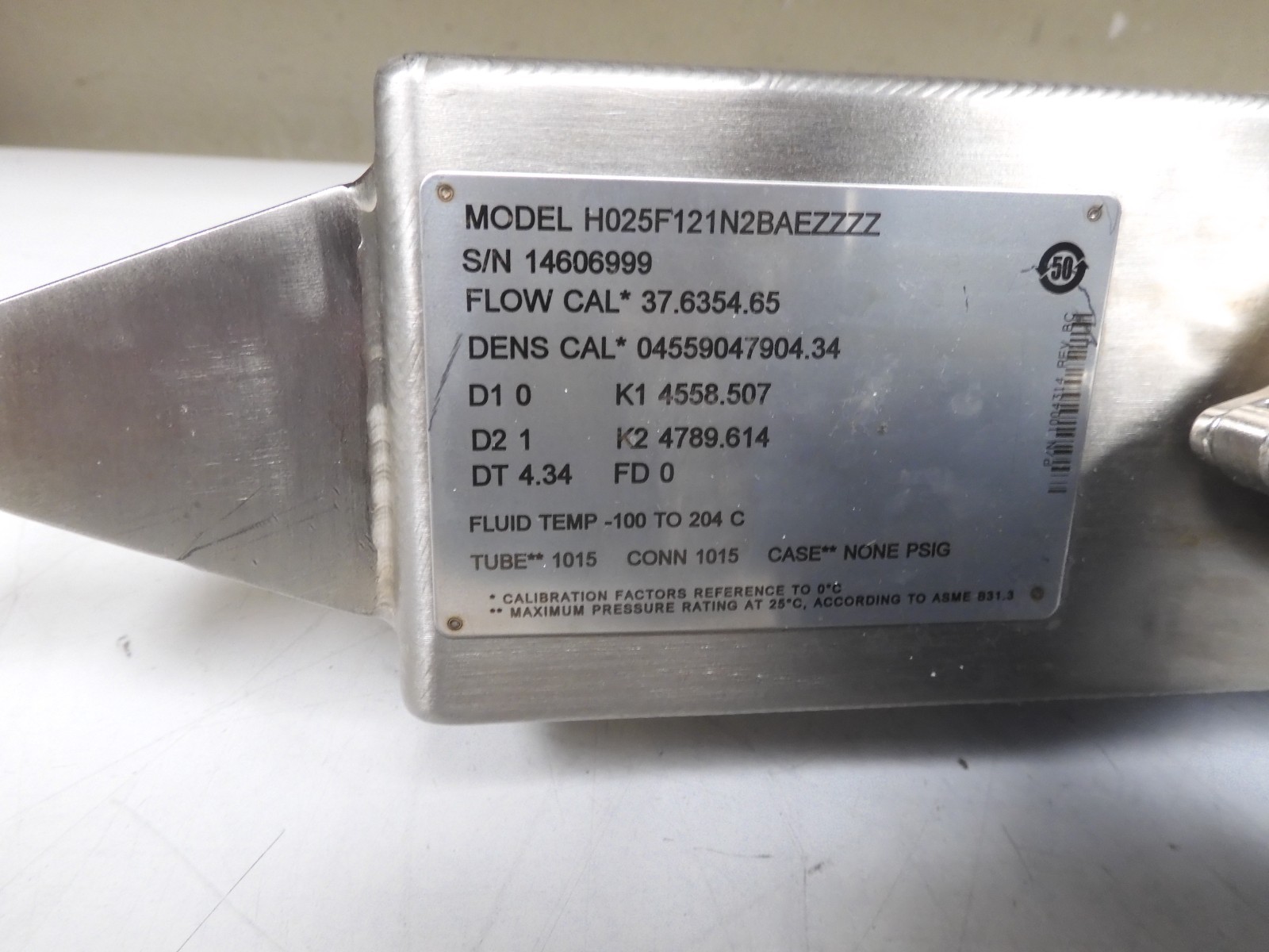Micro Motion - H025F121N2BAEZZZZ Flow Meter - Used - QF57 - Image 5