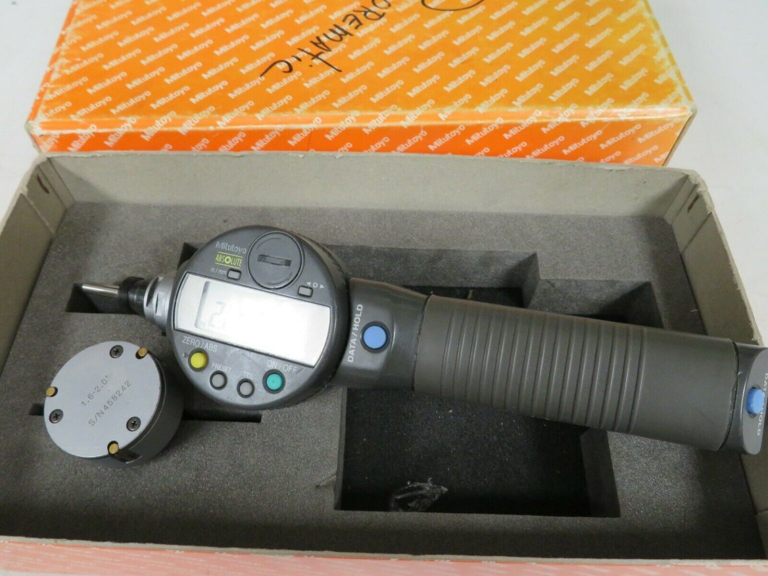 Mitutoyo Borematic 568469 ABSOLUTE Digimatic Bore Gages 1.6 2.0" MT9