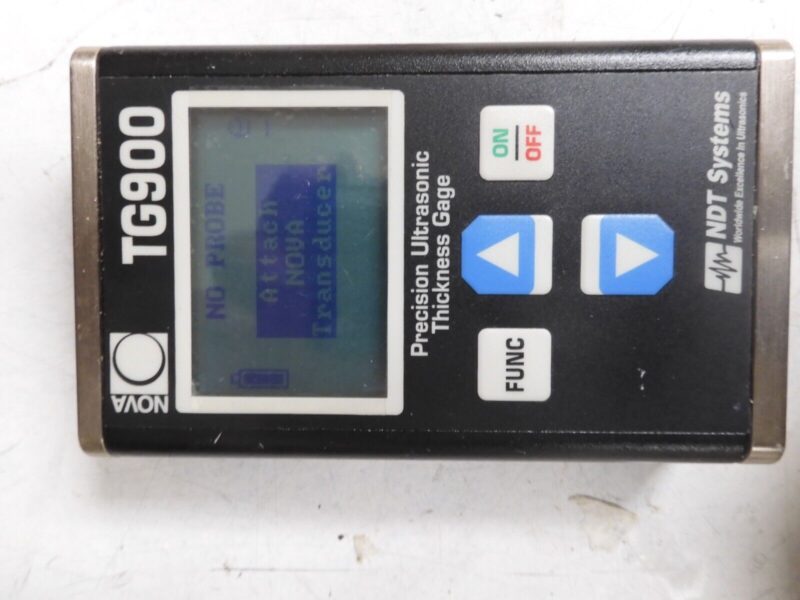 NDT Systems - Nova TG900 Precision Ultrasonic Thickness Gage, D20R probe - PY66 - Image 5