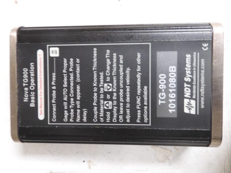 NDT Systems - Nova TG900 Precision Ultrasonic Thickness Gage, D20R probe - PY66 - Image 6