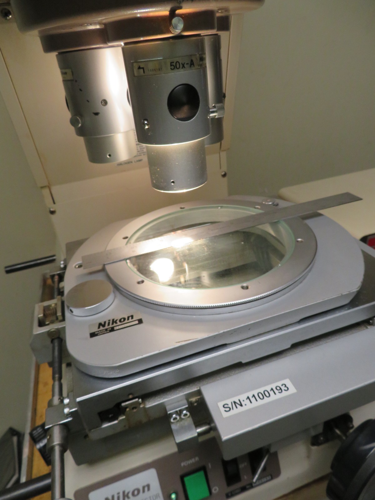 NIKON V12B V-12BD Optical Comparator / Profile Projector 10X, 20x, 50x QC2000 - Image 3