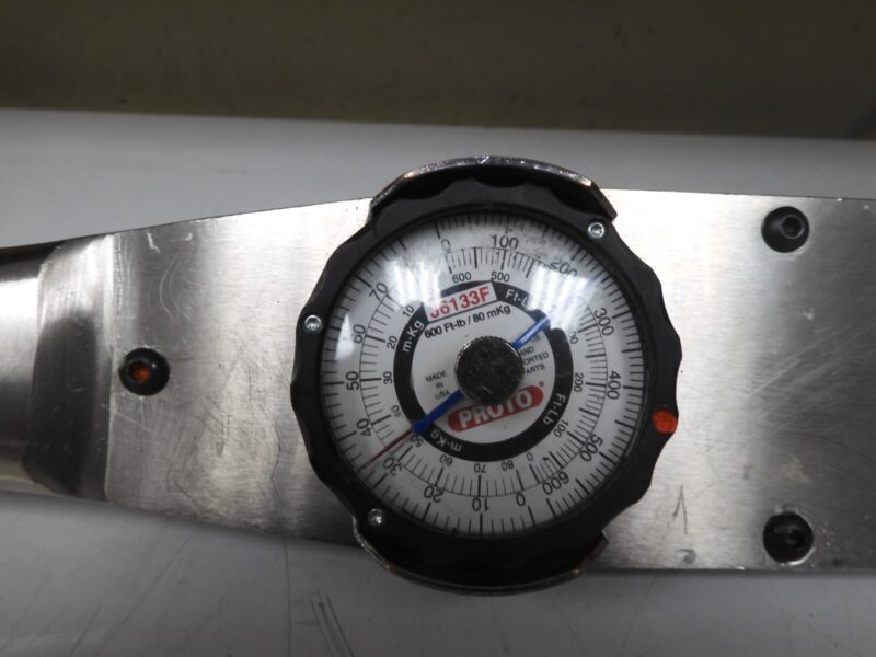 PROTO J6133F Dial Torque Wrench, 3/4" drive, 120-600 ft. lbs - QA57 - Image 3