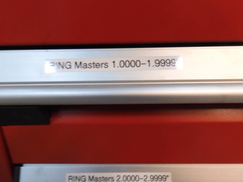 Ring Master Library - 5 Drawer Cabinet - 0-4" ranges covered. Approx 500+ Gages. - Image 5
