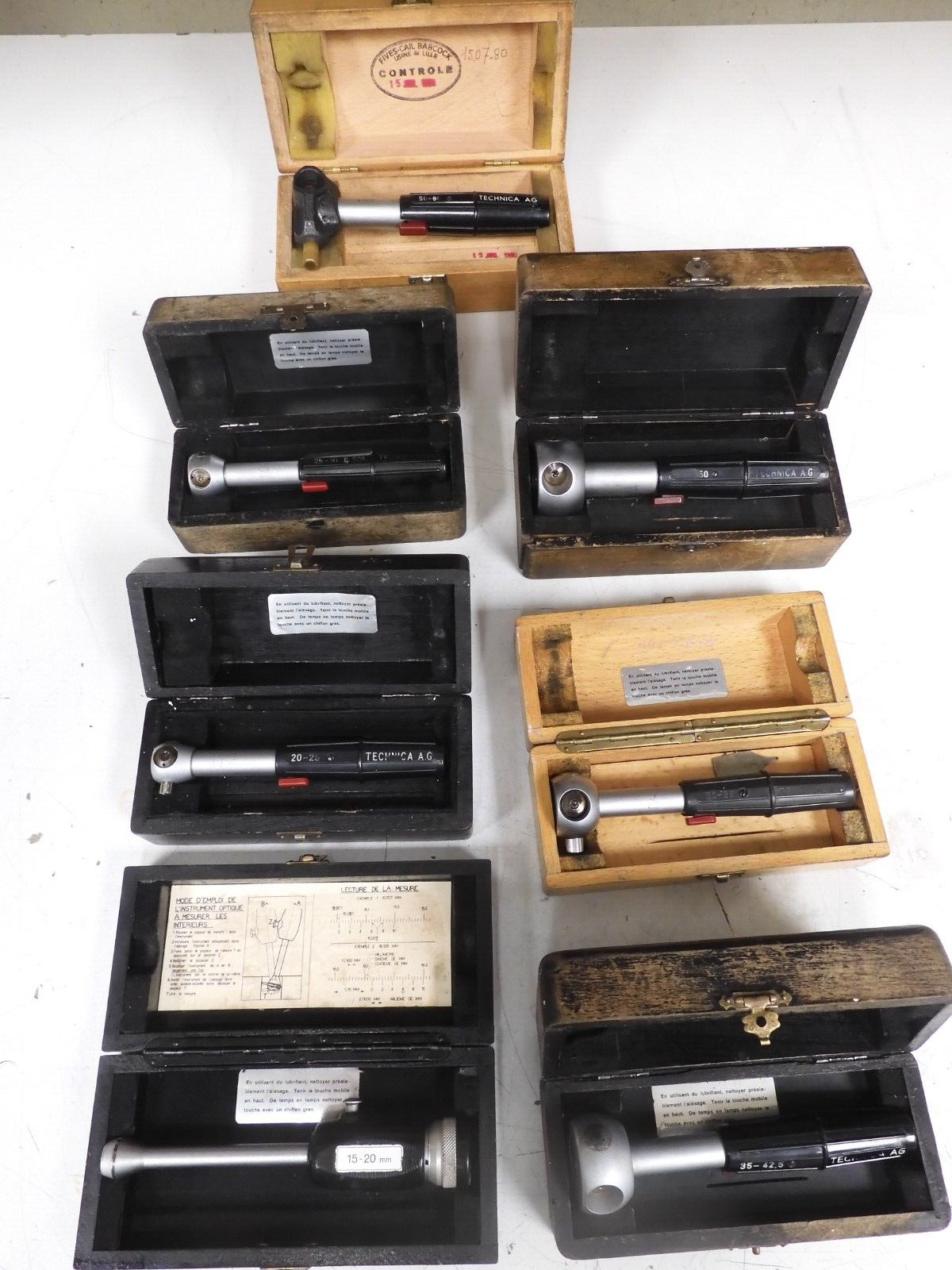 SWISS TECHNICA AG OPTO-MIKE OPTICAL BORE GAGE SET 15-60MM - Metric - PY44