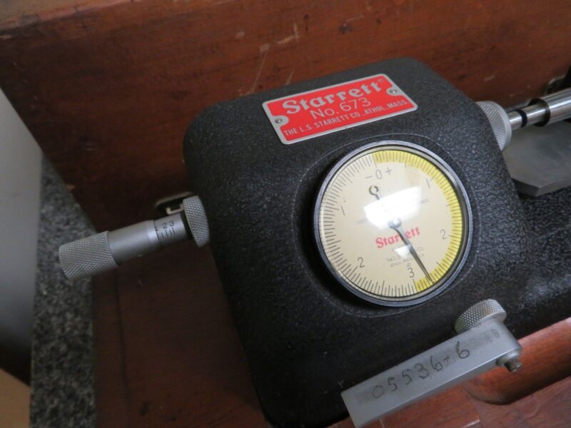 Starrett 673 Bench Micrometer Carbide ANVIL .0001" 0- 2" RANGE 673 PV36 - Image 3