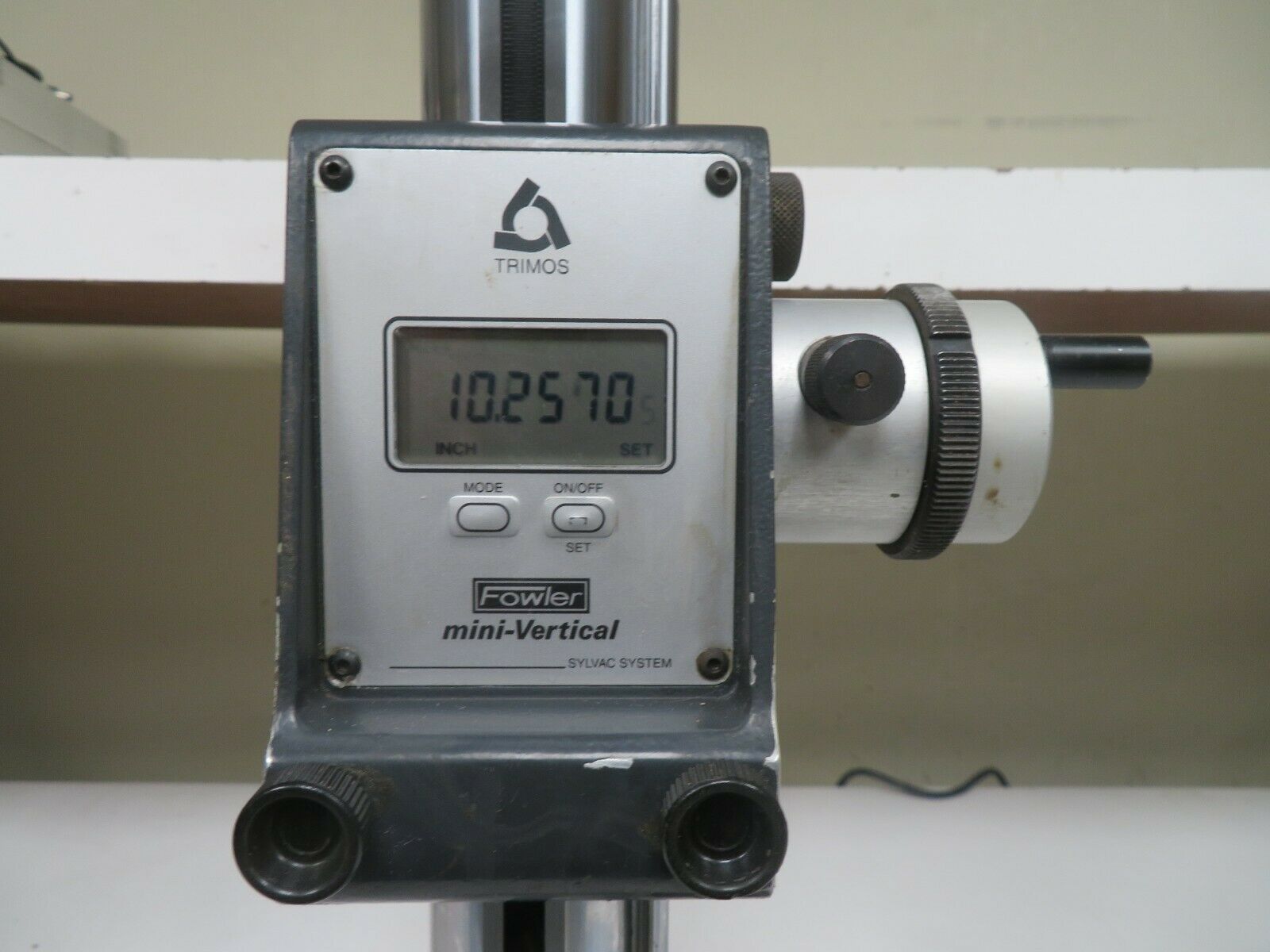 Trimos Type 3012475 MiniVertical Height Gage 12"/.00005" OV44 Bullseye Calibration