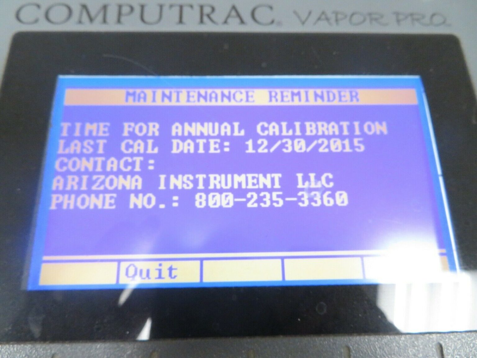 Arizona Instrument Computrac Vapor Pro Moisture Analyzer CT3100L w