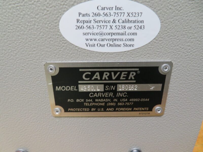 Carver 4350.L 12 Ton Bench Top Laboratory Pellet Press - Image 6