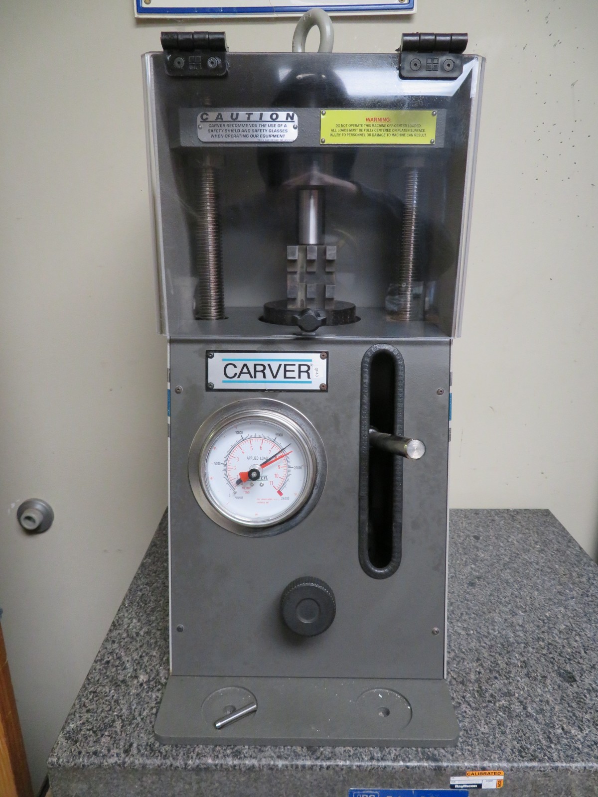 Carver 4350.L 12 Ton Bench Top Laboratory Pellet Press QF43