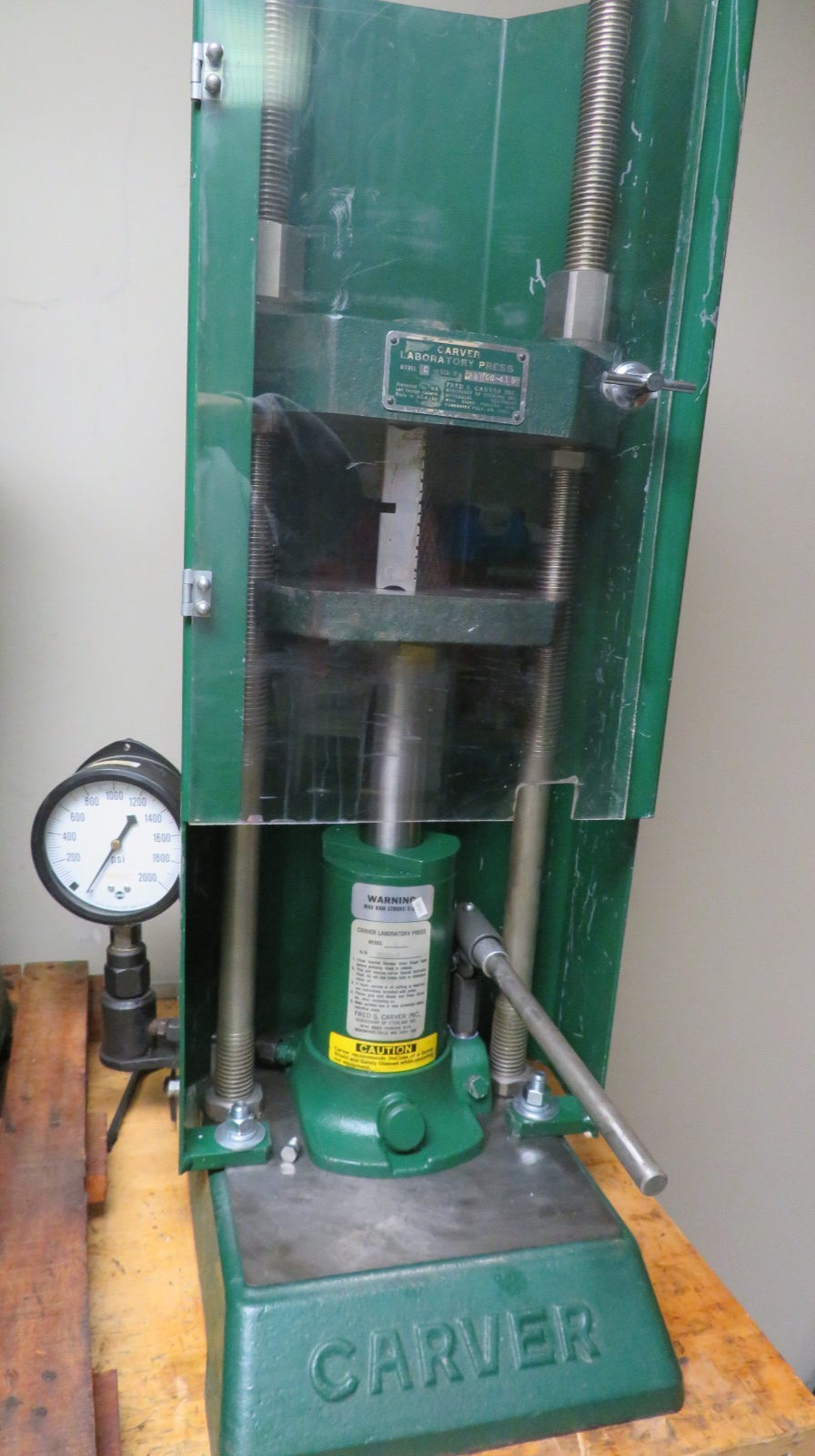 Carver Model 3912 C 12 ton Bench Top Manual Presses QE53