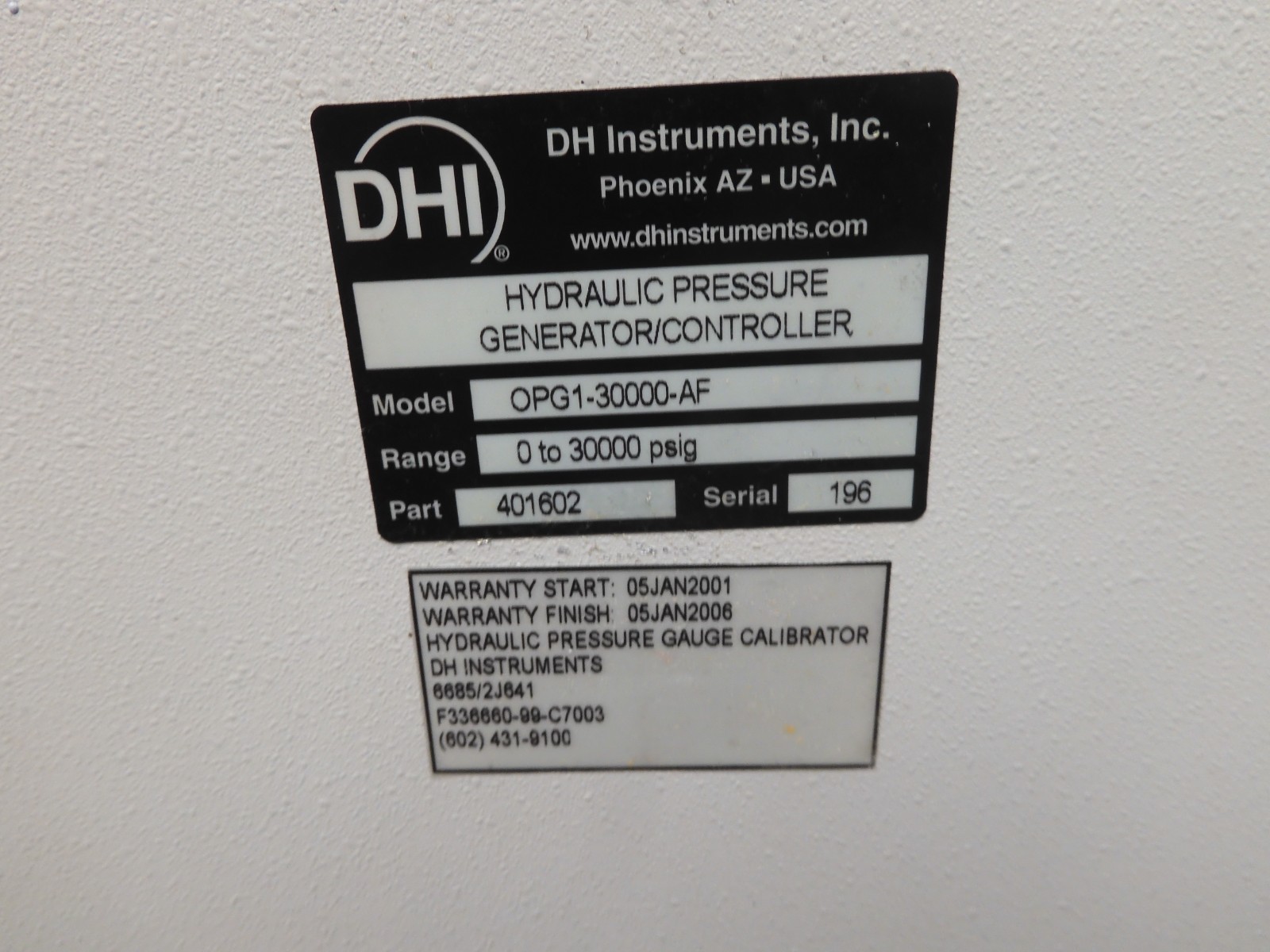 DH Instruments Hydraulic Gage Calibrator/Generator/Controllers PARTS/REPAIR QF25 - Image 11