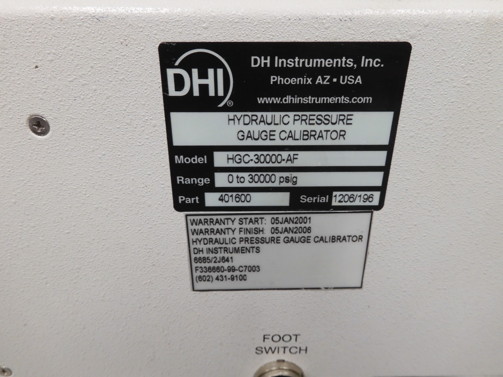 DH Instruments Hydraulic Gage Calibrator/Generator/Controllers PARTS/REPAIR QF25 - Image 9