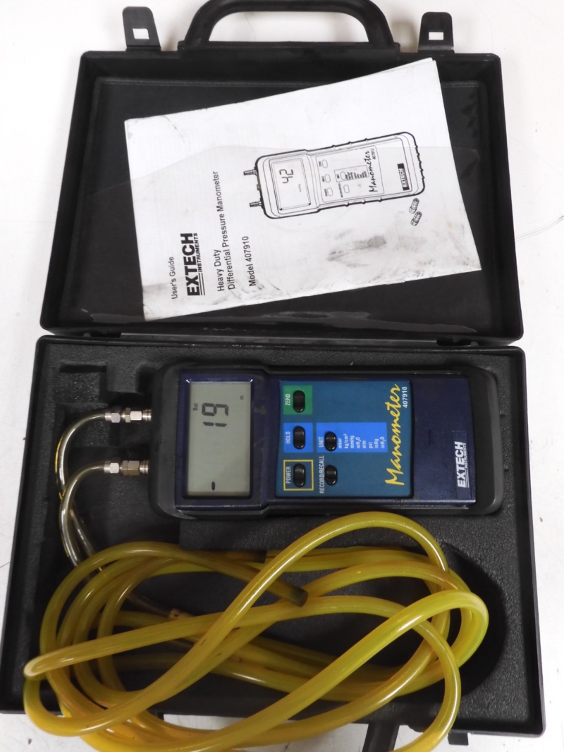 Extech - 407910 - Heavy Duty Differential Pressure Manometer - QA67