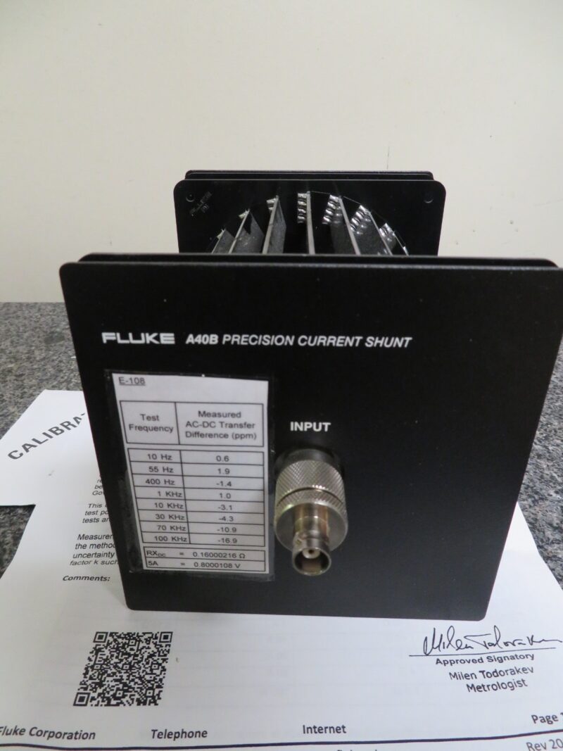 Fluke A40B-5A 5amp Precision DC and AC Current Shunts QB68 - Image 4