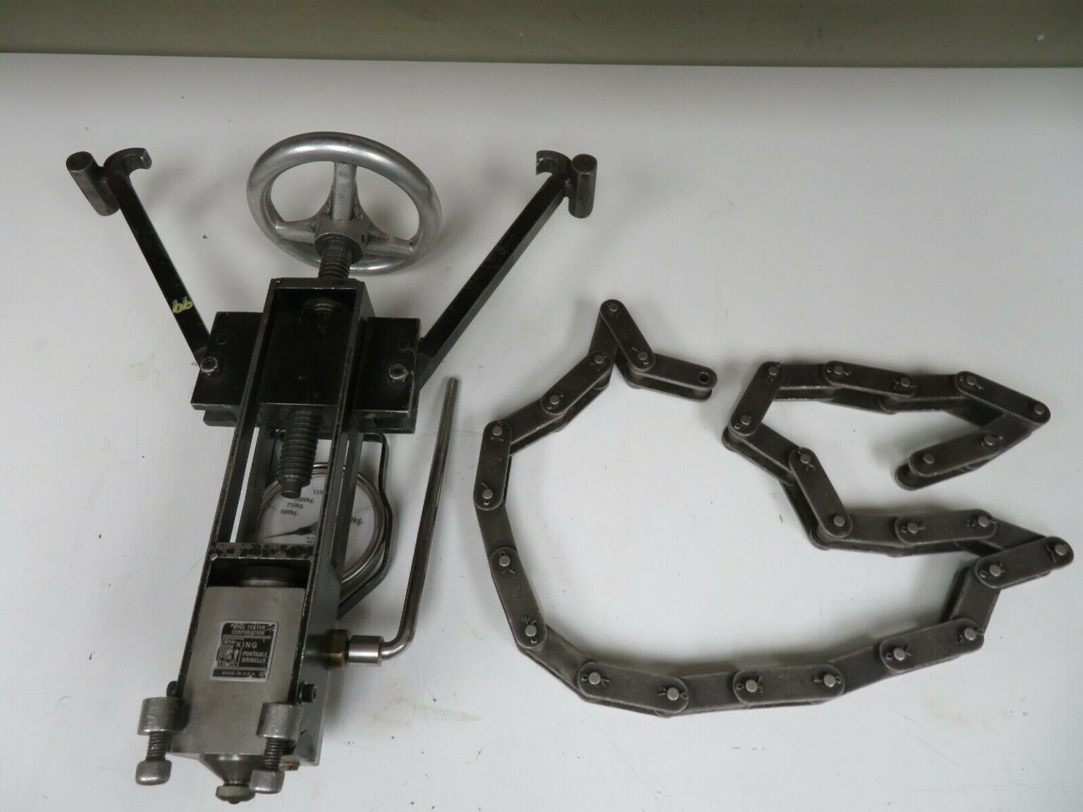 King Test Portable Brinell Hardness Tester w/ Chain Adaptor (w/ chain