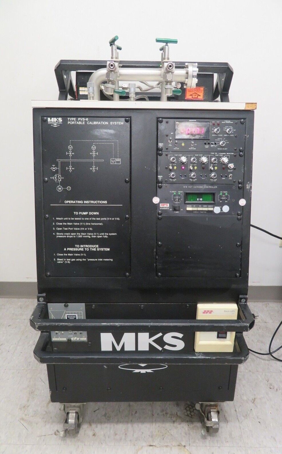 Voorlopige naam map Logisch MKS Instruments PVS-6B Portable Vacuum Calibration System 1000 & 10 Tor –  Bullseye Calibration