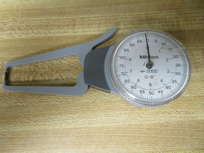 Mitutoyo model 209740, p/n 508089 OD Caliper Gage 0.8"/.0005" OB32 Bullseye Calibration