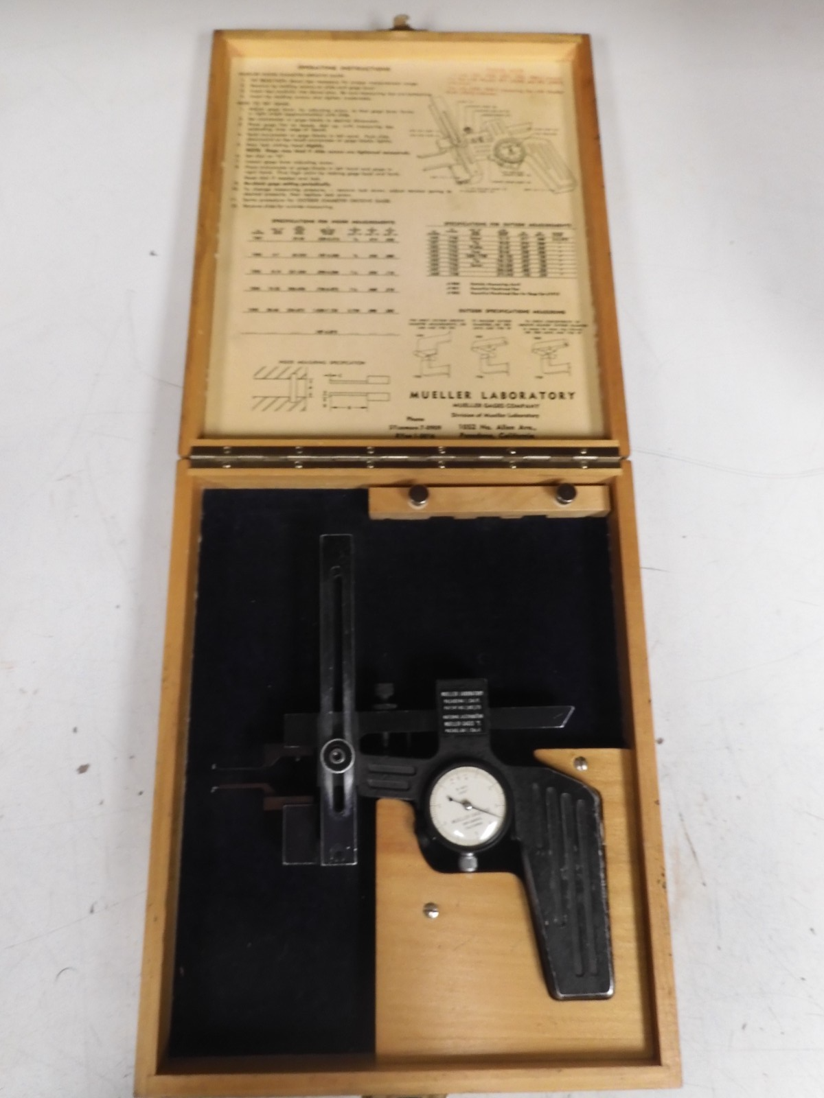 Mueller Gage - model 1502 - .187-4.3"/.0001" Groove Diameter Gage - QD13