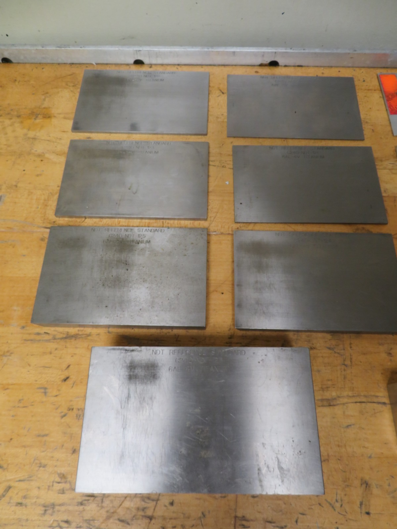 NDT Reference Standard 6AL-4V Titanium Set AND Aluminum Set ASTM G240-NDT - MA4 - Image 3